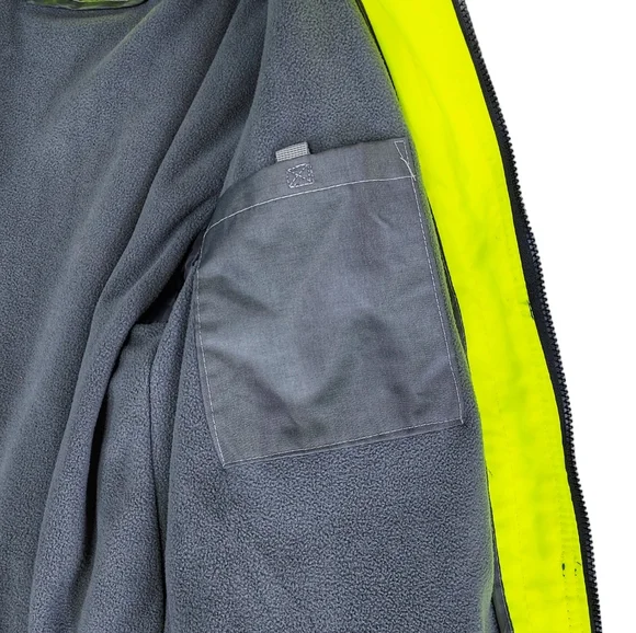 Majestic Size XL Class 3 Hi-Vis Reflective ANSI 3 Type R Lined Bomber Jacket - Picture 6 of 12